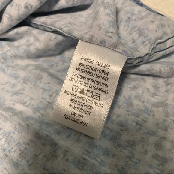 Robert Graham XL men’s dress shirt button up blue labyrinth print long sleeve - Picture 5 of 7